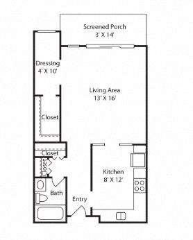 Chateau Floor Plan at Glen at Burnsville, Minnesota, 55337